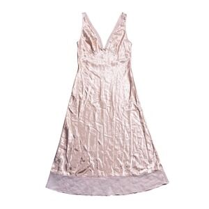 Intimate Essentials Pink Satin Nightgown